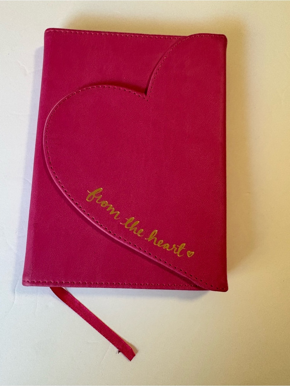 Dayna Lee Pink Heart Accent Notebook with magnetic closure